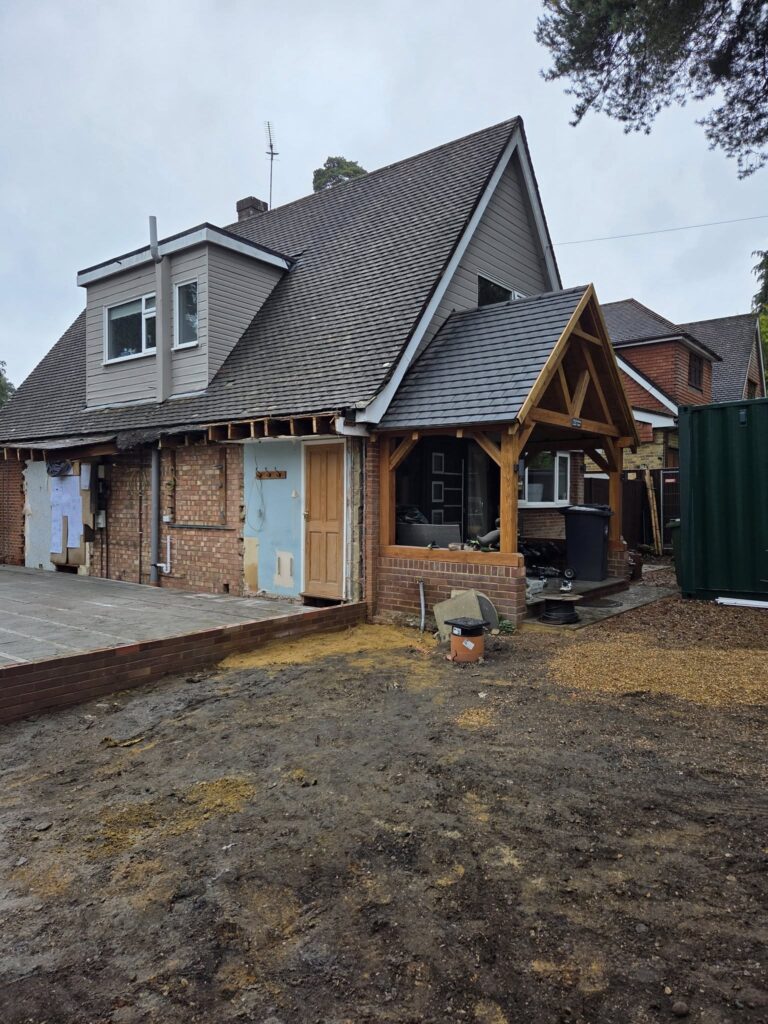 a new roof installed in a surrey home by harpers grey tiles