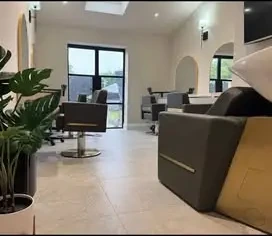 Harpers Home Developments 10 hair salon side extension with modern styling chairs and bright interior