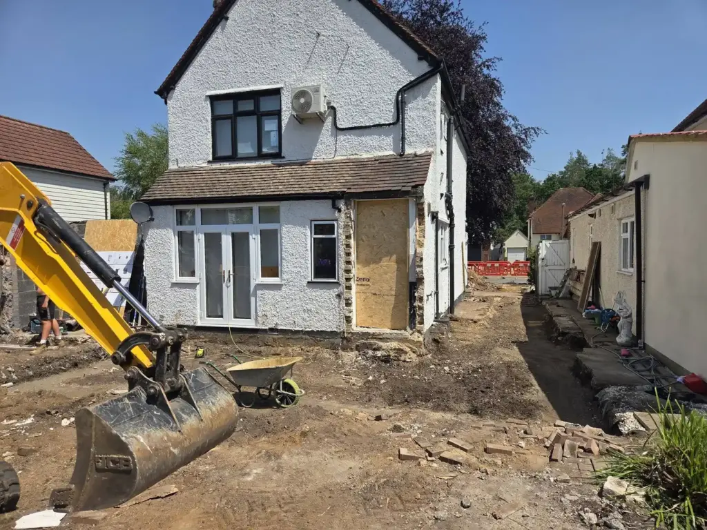 Residential Groundworks In Surrey From Excavation To Foundations 7 groundworks excavator site preparation