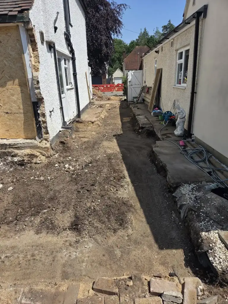 Residential Groundworks In Surrey From Excavation To Foundations 3 groundworks side trench excavation