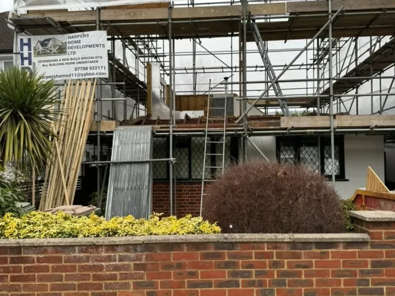 Garage Conversions 5 structural work and extension construction project by harpers
