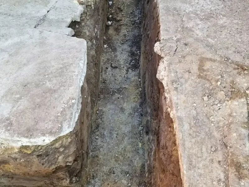 groundworks contractors surrey with trench excavation and foundation preparation